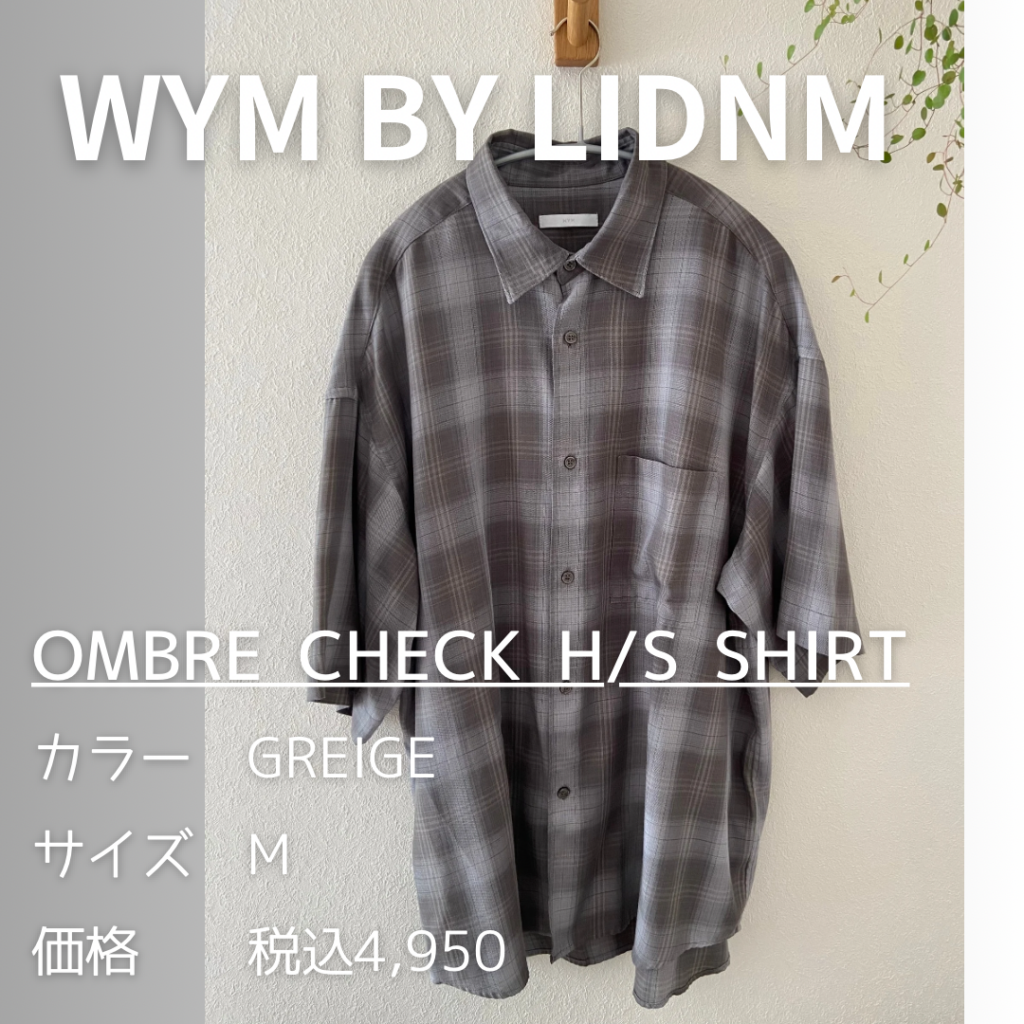 OMBRE CHECK FLUFFY H/S SHIRT