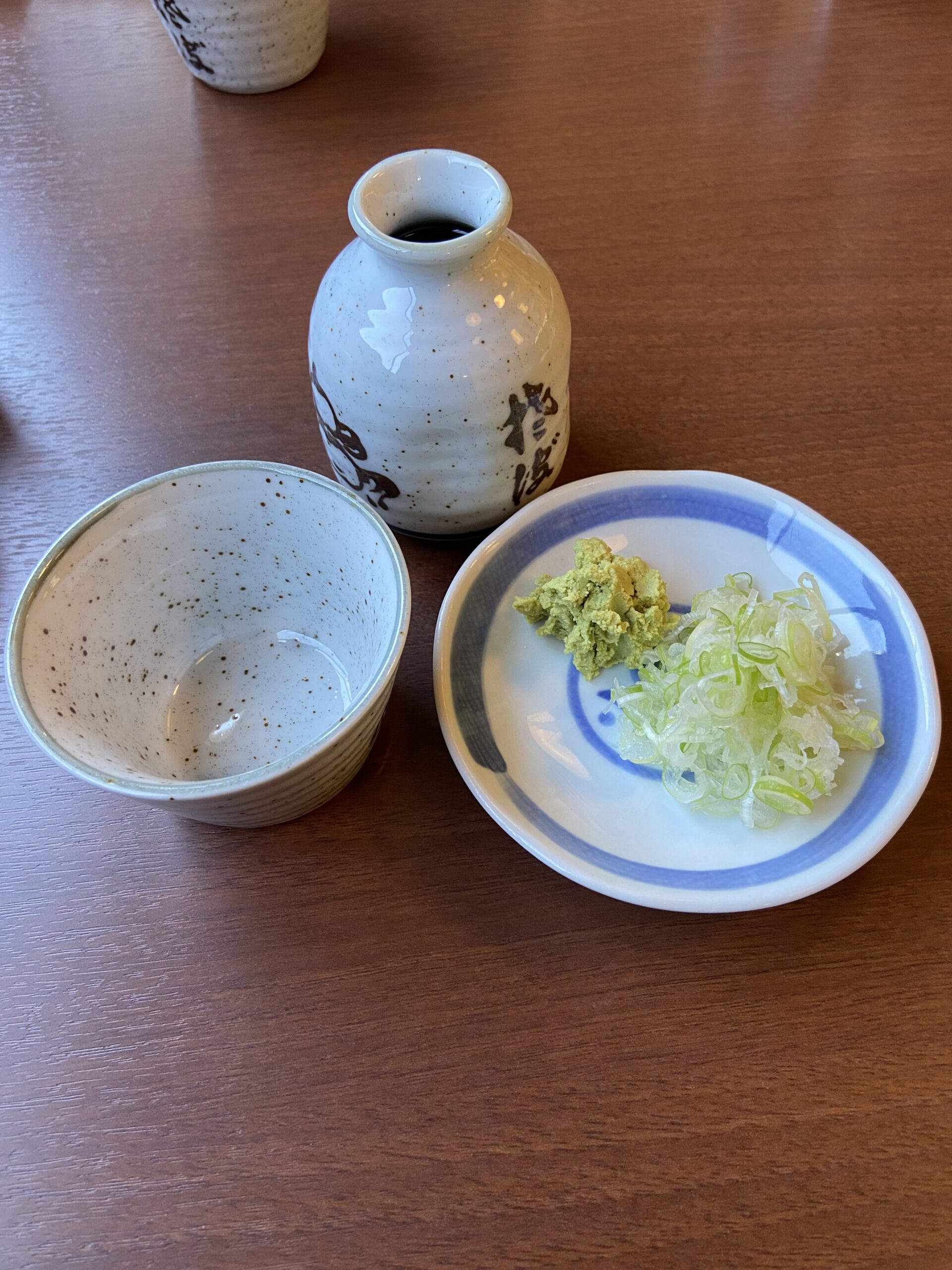 薬味と蕎麦ちょこ蕎麦つゆ