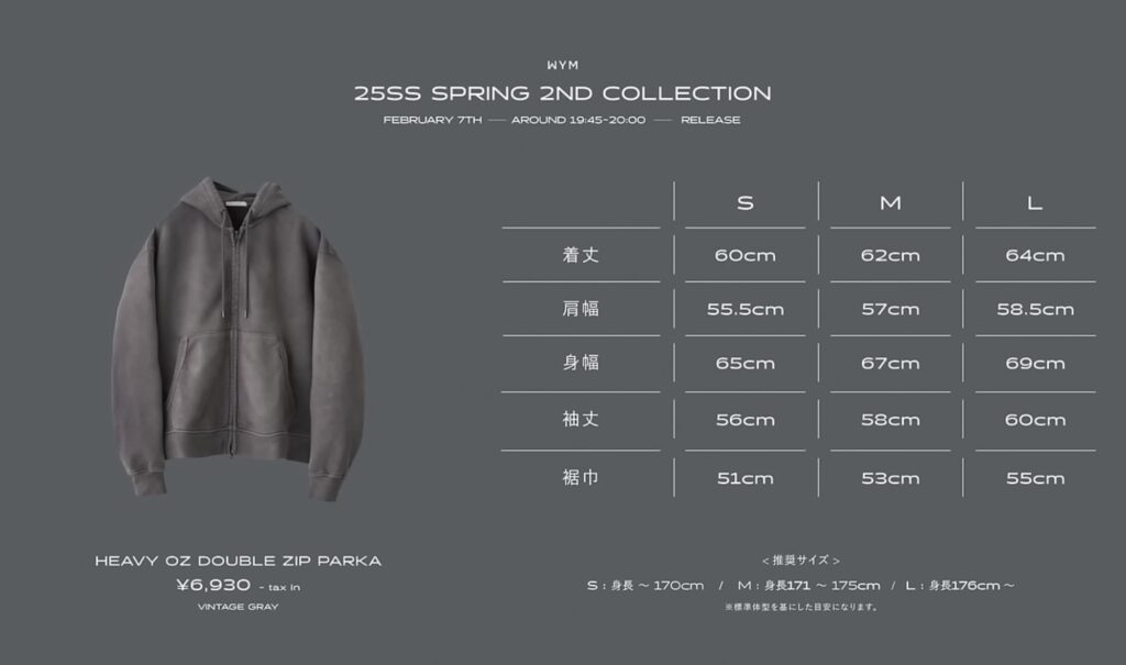 HEAVY OZ DOUBLE ZIP PARKA